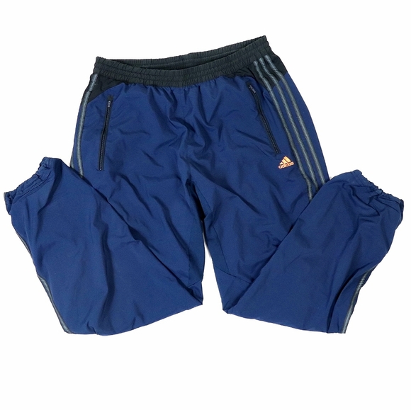 Adidas clima cool navy orange track pants